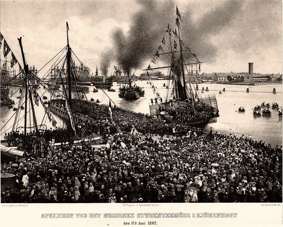 Farewells at the Pan-Scandinavian Student Meeting in Copenhagen on June 17, 1862