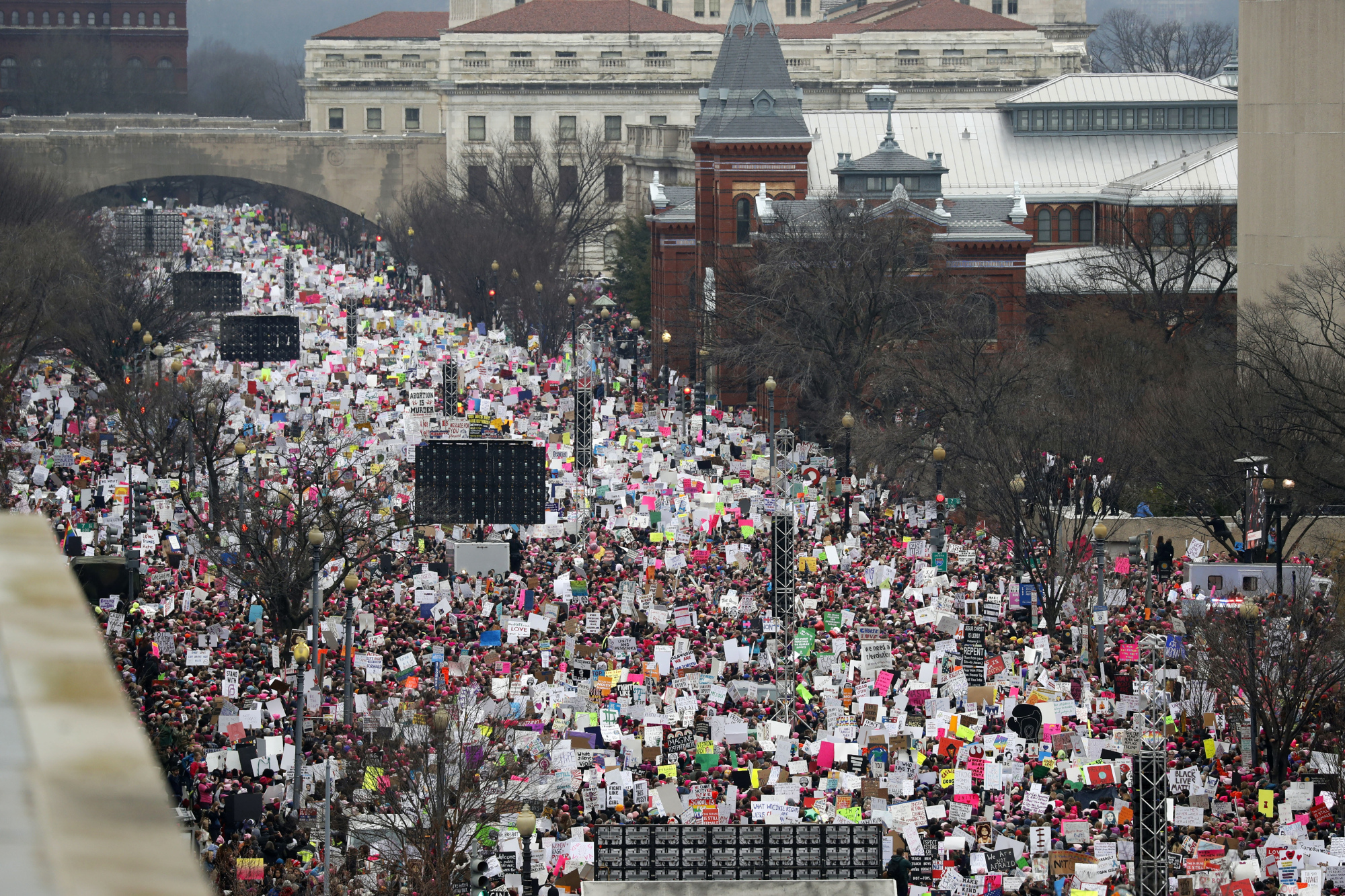 Women's March, January 21, 2017. Alex Brandon/AP Images