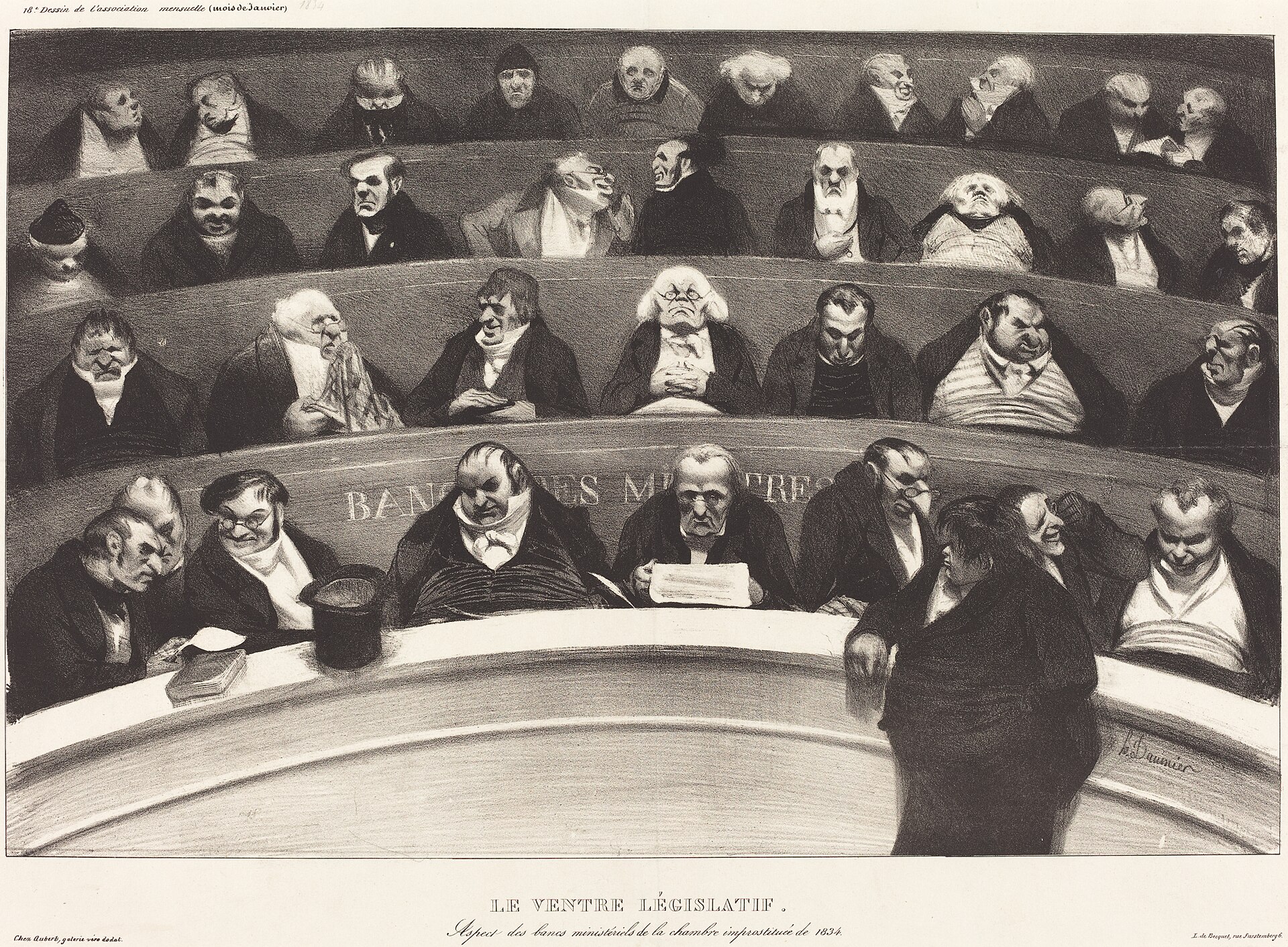 Honoré Daumier, "The Legislative Belly," lithograph, 1834. commons.wikimedia.org