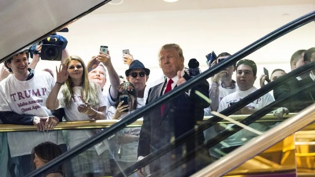 Donald Trump on the day of announcing his candidacy for President of the United States, June 16, 2015. Getty Images