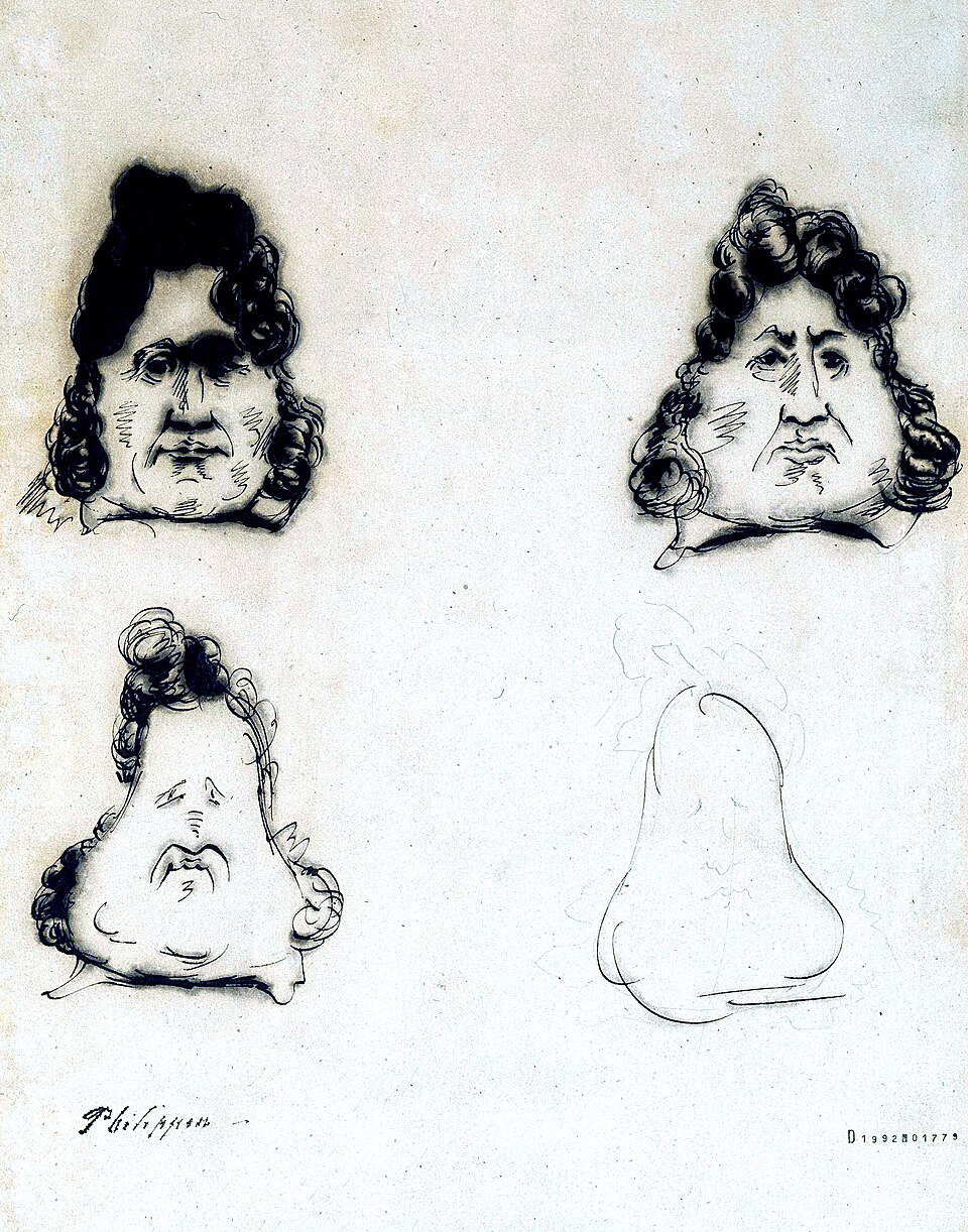Charles Philipon, "The Metamorphosis of Louis-Philippe into a Pear," 1831. commons.wikimedia.org